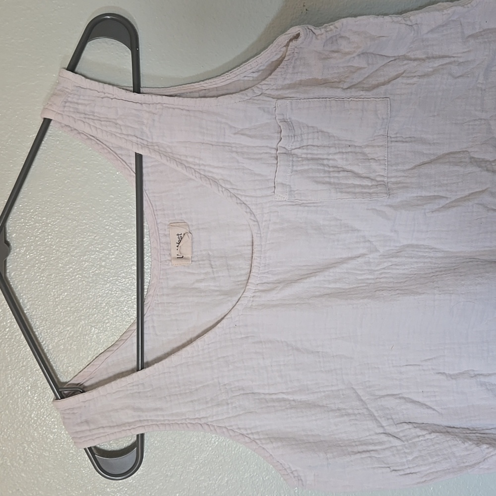 Upwest | Light Gray Cotton Gauze Tank Top Size Medium